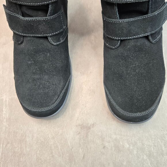 Orthofeet Florence Boots 8.5 Wide Black Suede Fur Lined Comfort Winter Booties - Picture 8 of 10